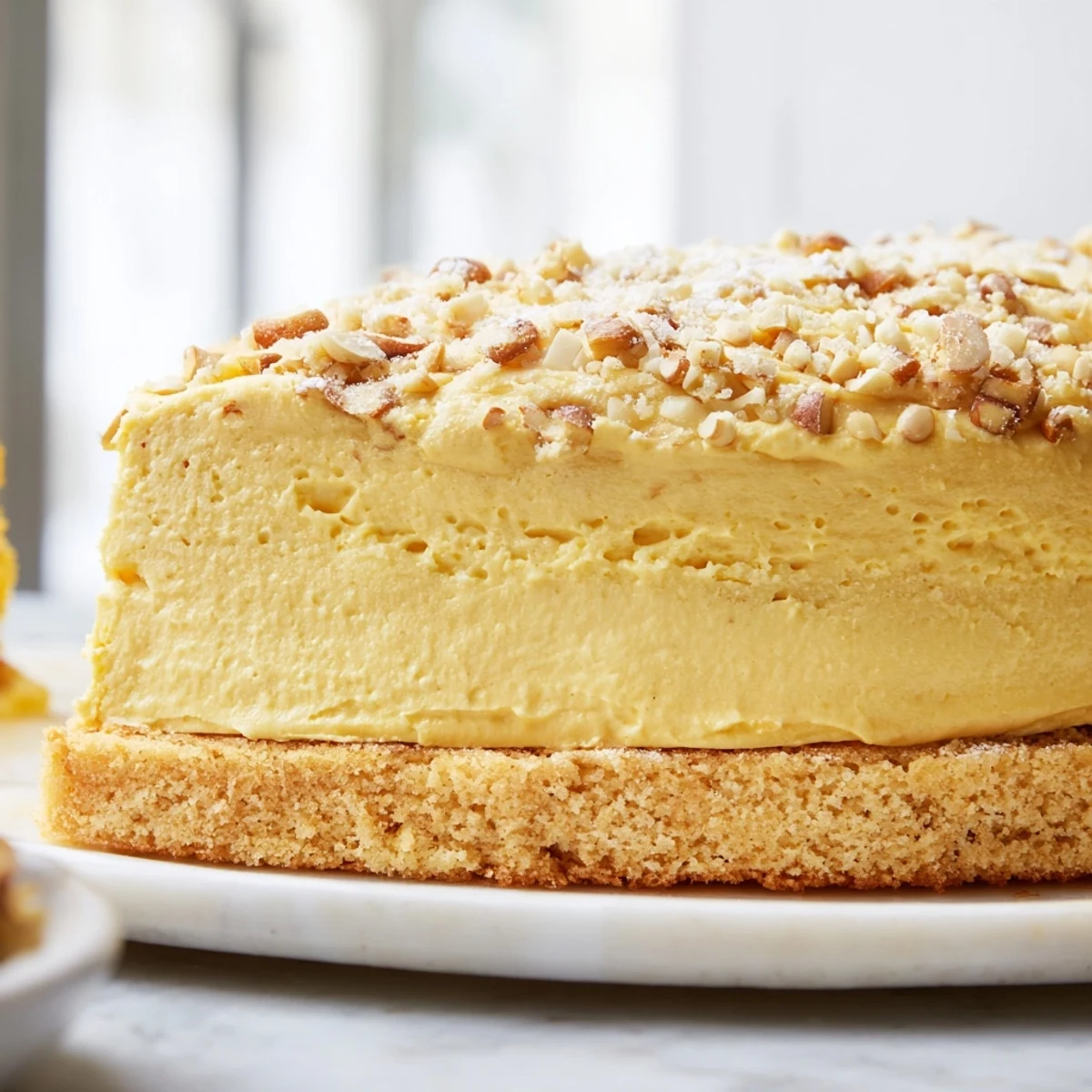 Golden, baked Soft Golden Home Plate: Saffron and Vanilla Custard Tart, a beautiful dessert with a creamy, spiced filling.