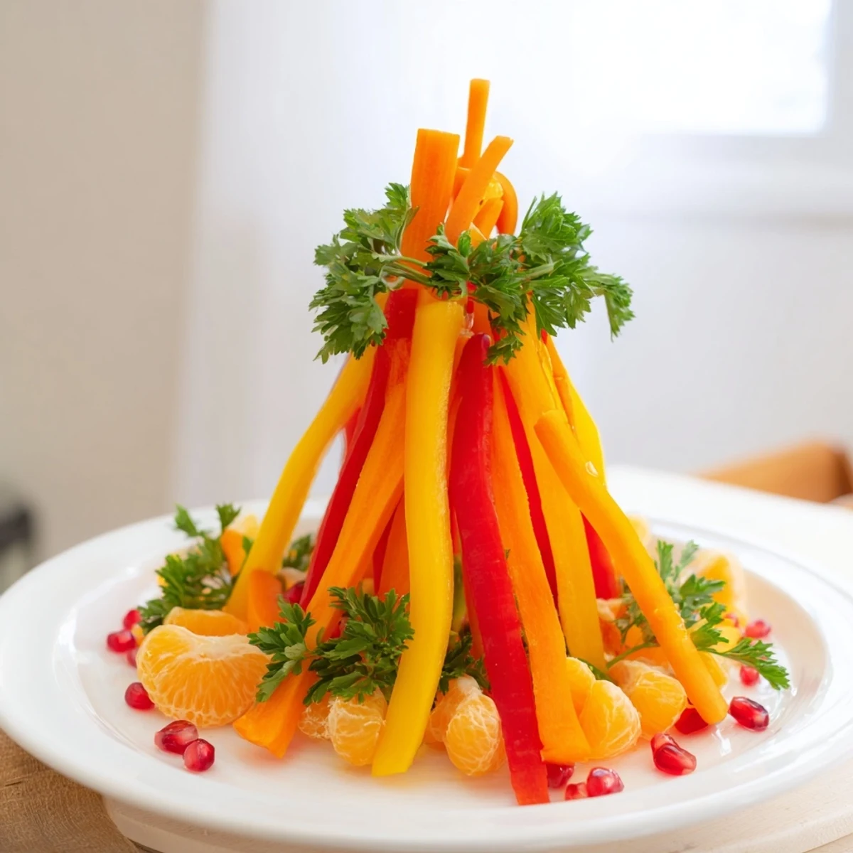 Enjoy the bright colors of the Bonfire Warmth Centerpiece, perfect as a vegan and gluten-free table decoration.