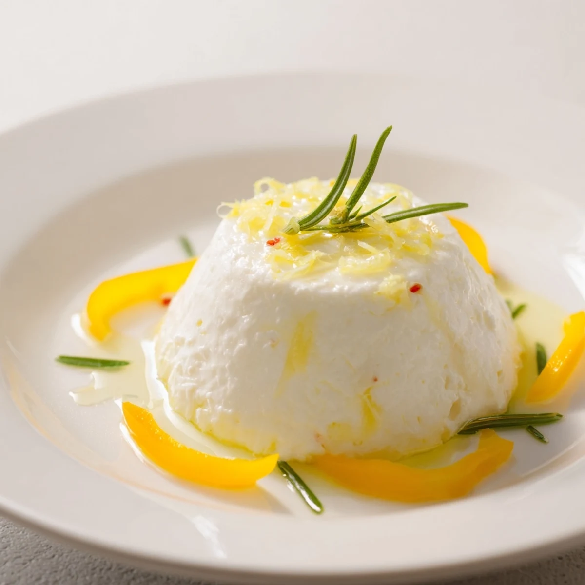 Creamy goat cheese centers a Tuscan Sunburst, ready to be scooped with crispy breadsticks.