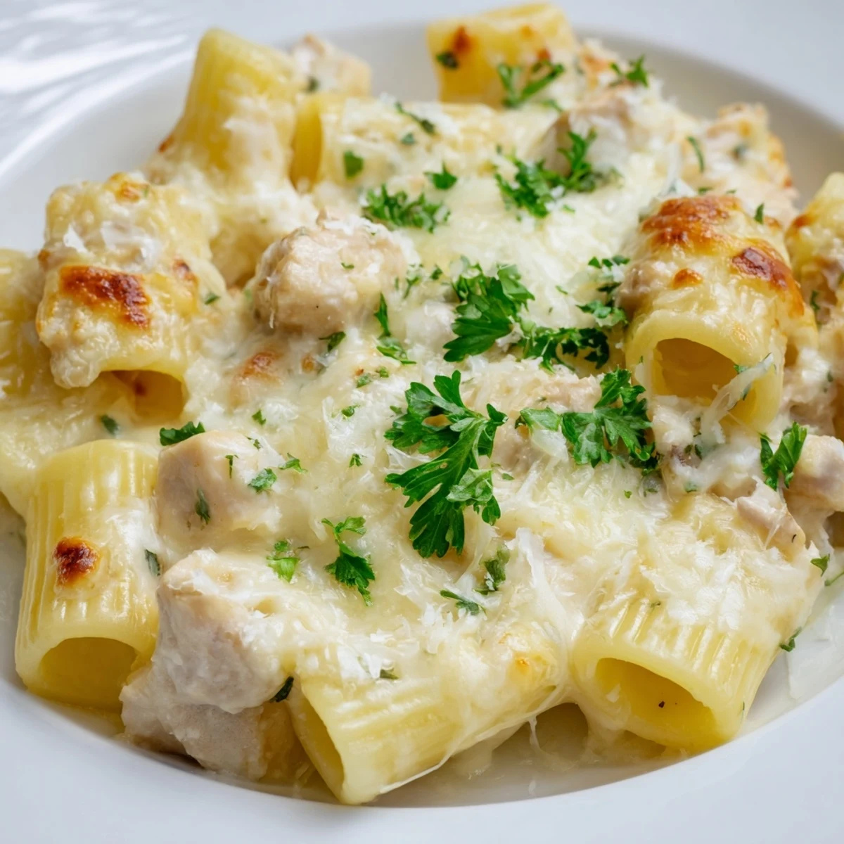 Chicken Alfredo Bake