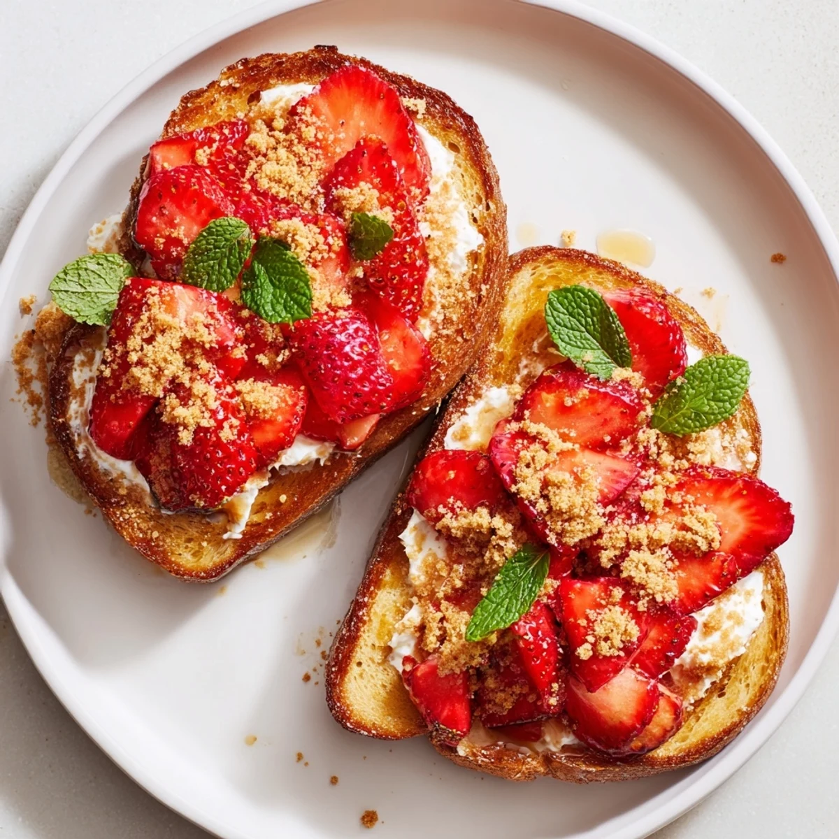 Strawberry Cheesecake Toast