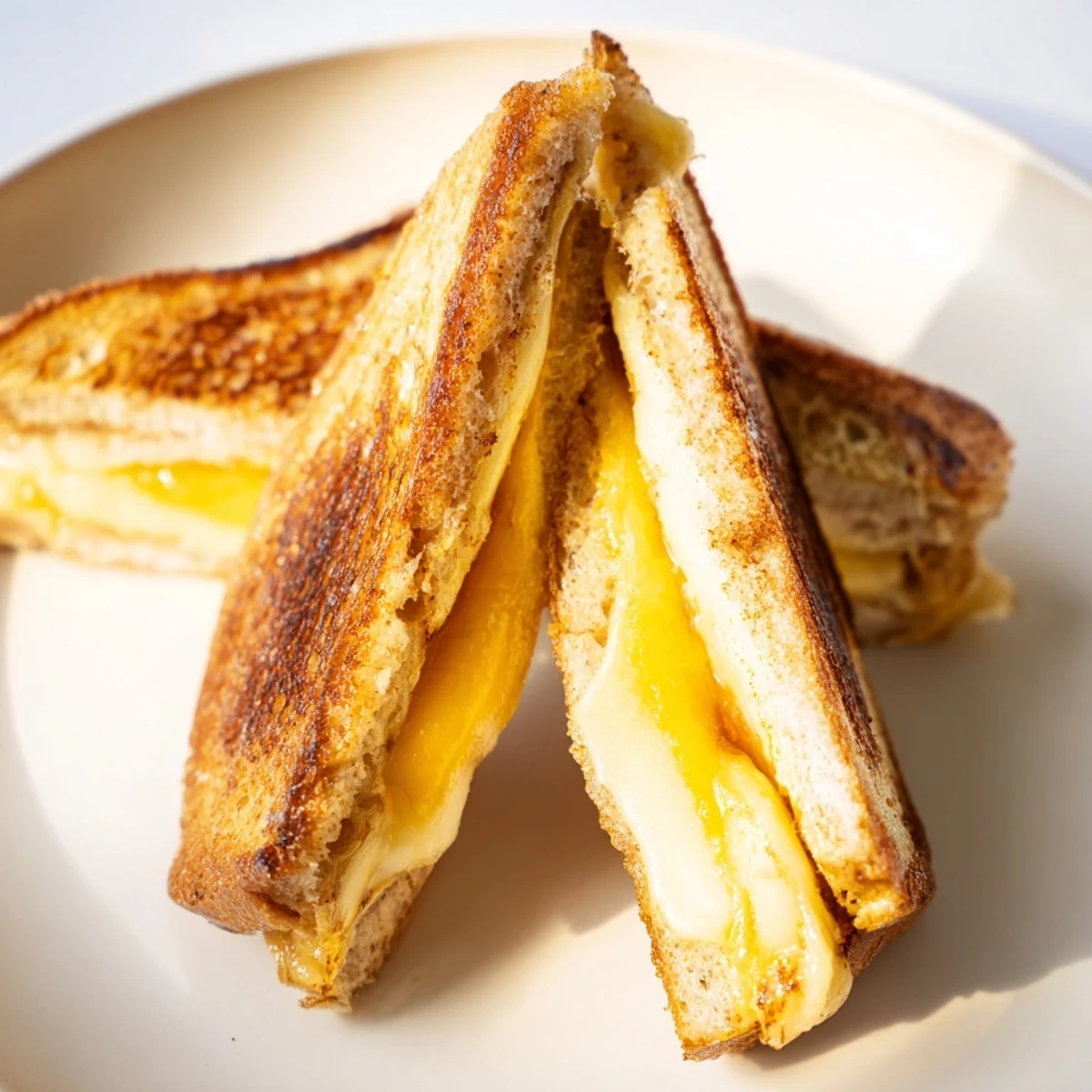 Warm your senses with the cheesy aroma of a perfectly cooked Custard French Toast Grilled Cheese sandwich.