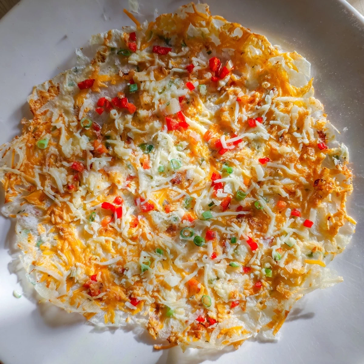 Quick and easy breakfast: a golden, cheesy Rice Paper Egg Cheese Wrap, ready in minutes.