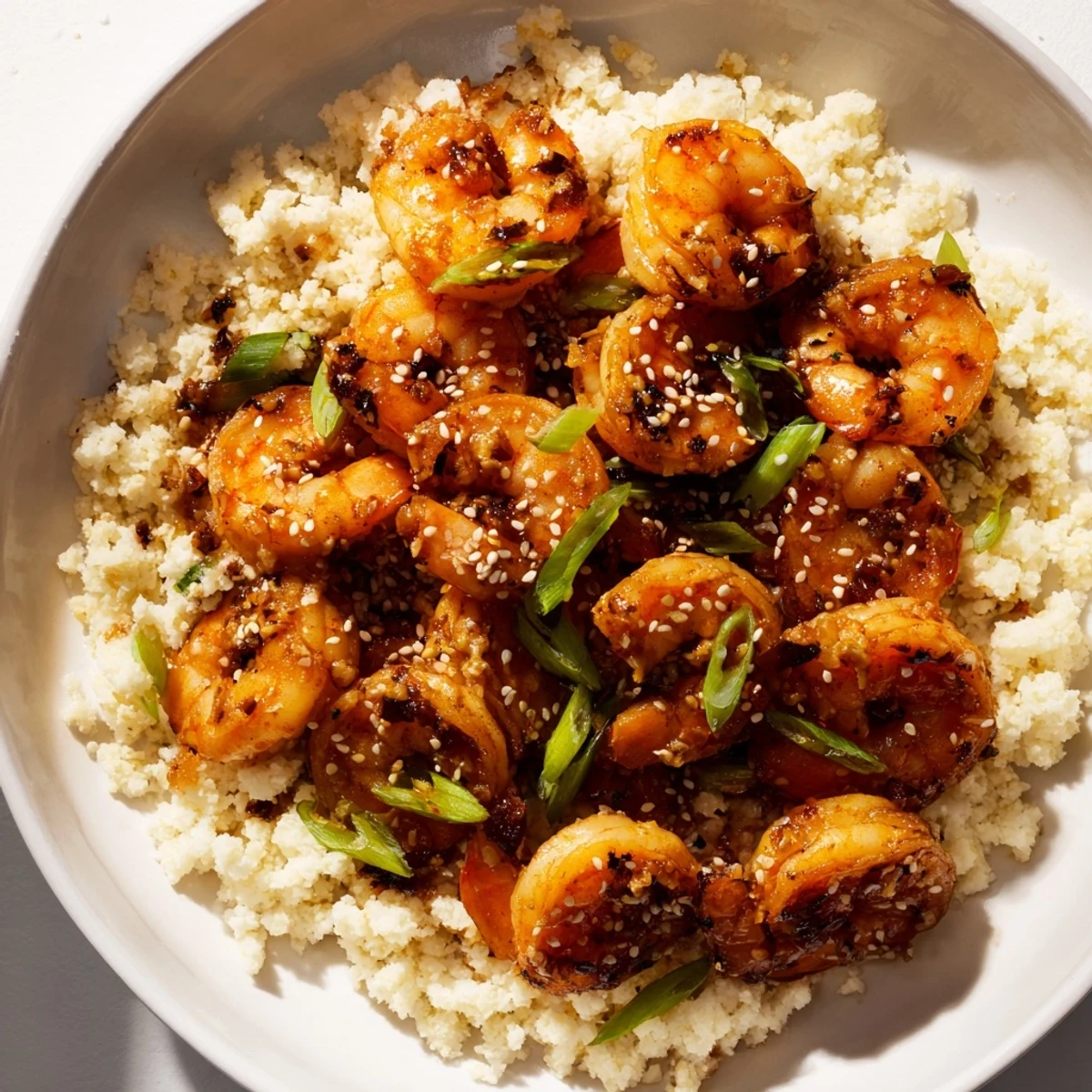 Ginger Garlic Shrimp Bowls