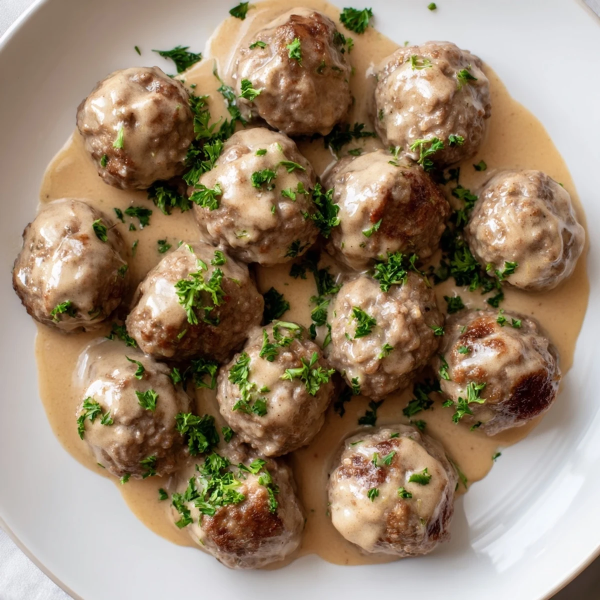 Swedish meatballs creamy sauce