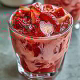 Sweet-tart Pink Starburst Refresher with bright berry flavors, creamy coconut milk, and a refreshing citrus twist.  