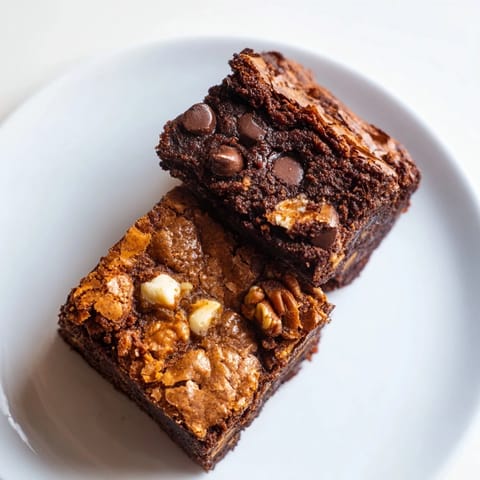 Warm, golden blondies alongside dark, rich brownies on a delicious shared dessert platter.