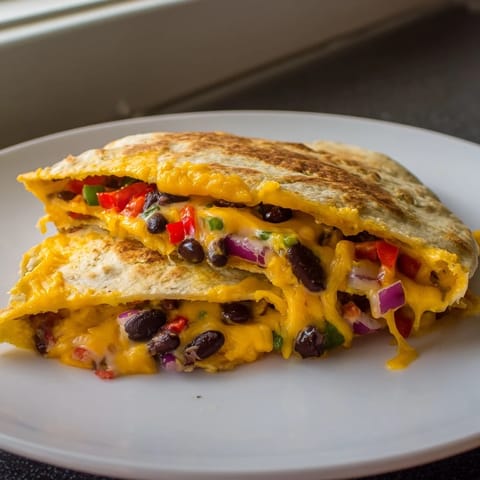 Black Bean Cheesy Quesadilla