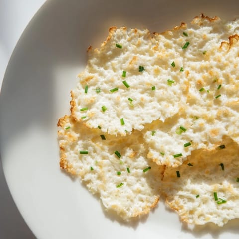 Baked Cottage Cheese Chips, perfectly seasoned and thin, offering a satisfying, savory crunch.