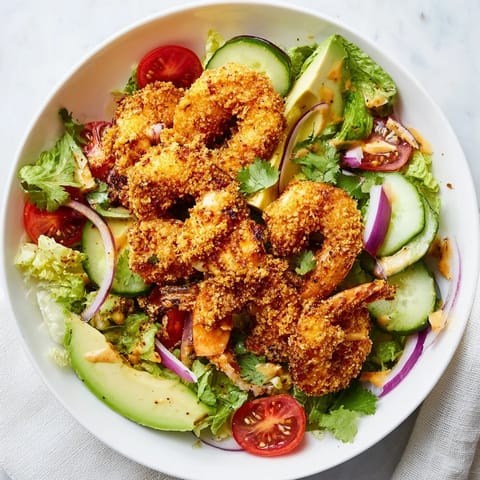 Spicy Crispy Shrimp Salad