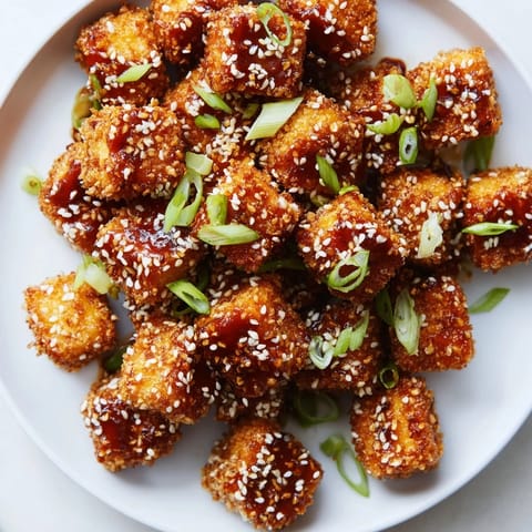 Honey Sriracha Tofu Nuggets
