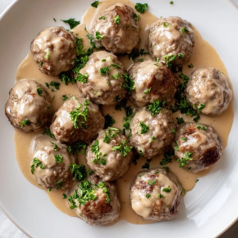 Swedish meatballs creamy sauce