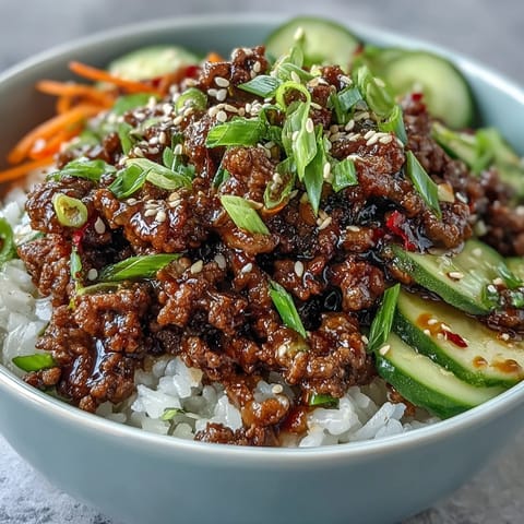 Korean Ground Beef Bowl