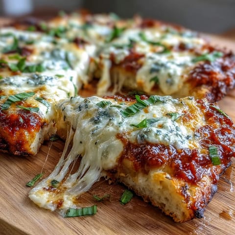 Golden Garlic Naan Margherita Pizzas, baked until the mozzarella is bubbly and the edges are crispy.