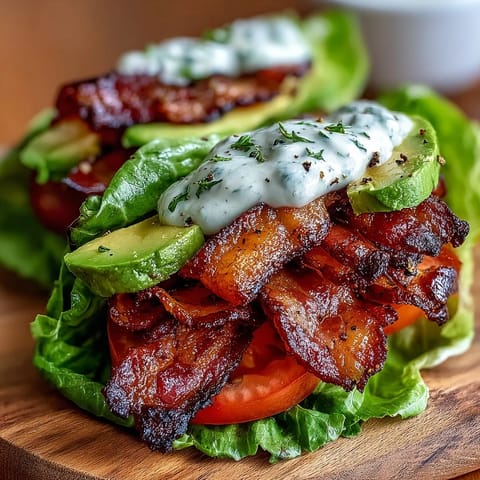 Keto BLT Lettuce Wraps