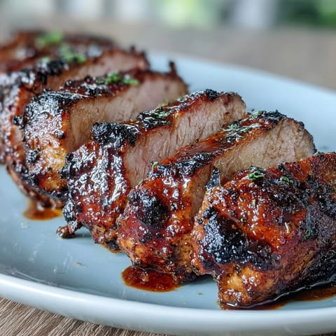 Flavorful jerk pork tenderloin with bold spices and tender, succulent meat, ideal for a Caribbean-inspired dinner.  
