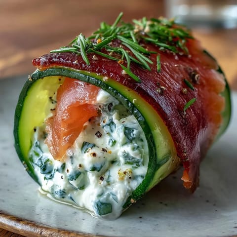 Smoked Salmon Cucumber Bites