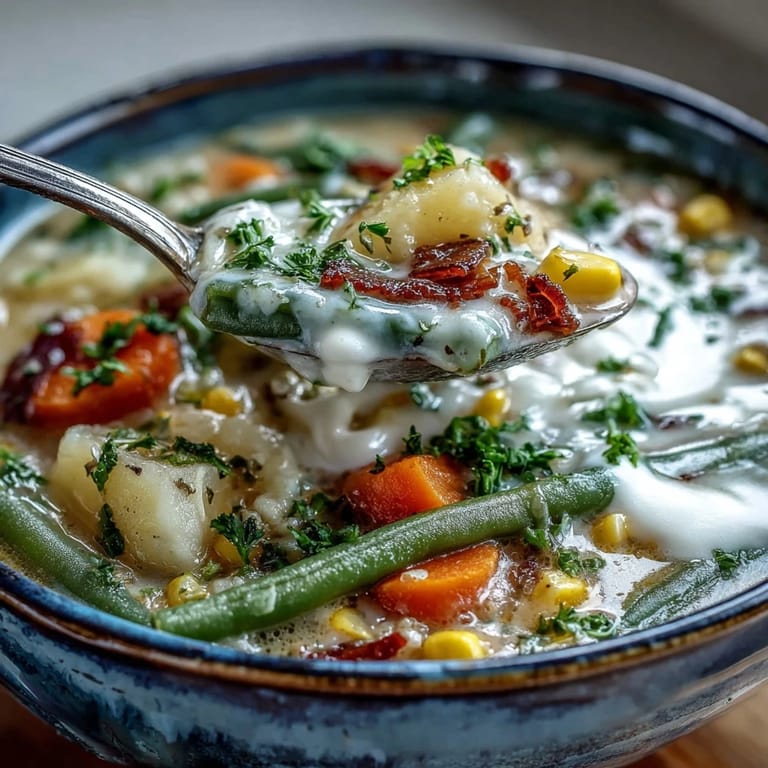Garnished with fresh parsley, this savory Amish Snow Day Soup pairs perfectly with crusty bread for a comforting lunch.