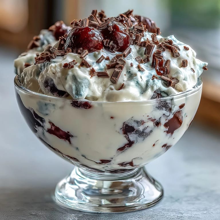 Creamy Greek yogurt layered with sweet mixed berries and rich dark chocolate shavings, creating a light and indulgent treat.