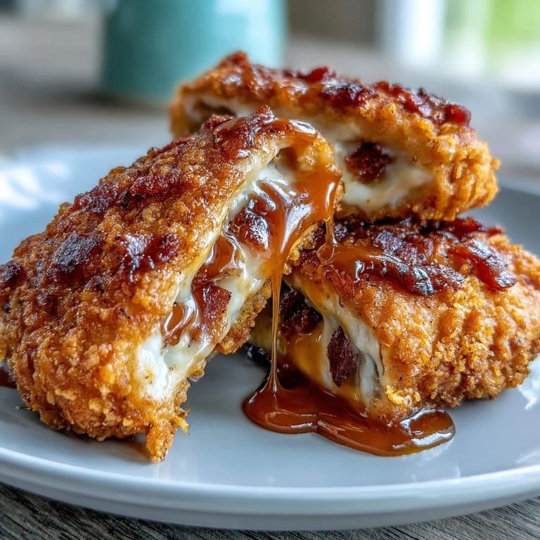 Golden oven-baked chicken with a crunchy cornmeal coating, topped with a fiery honey glaze, perfect for a comforting soul food dinner.