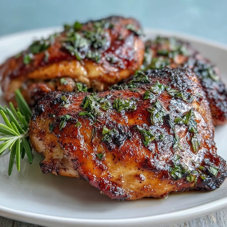 Aromatic whole chicken basted with lemon-garlic herb marinade, roasted to golden perfection alongside tender, seasoned baby potatoes.