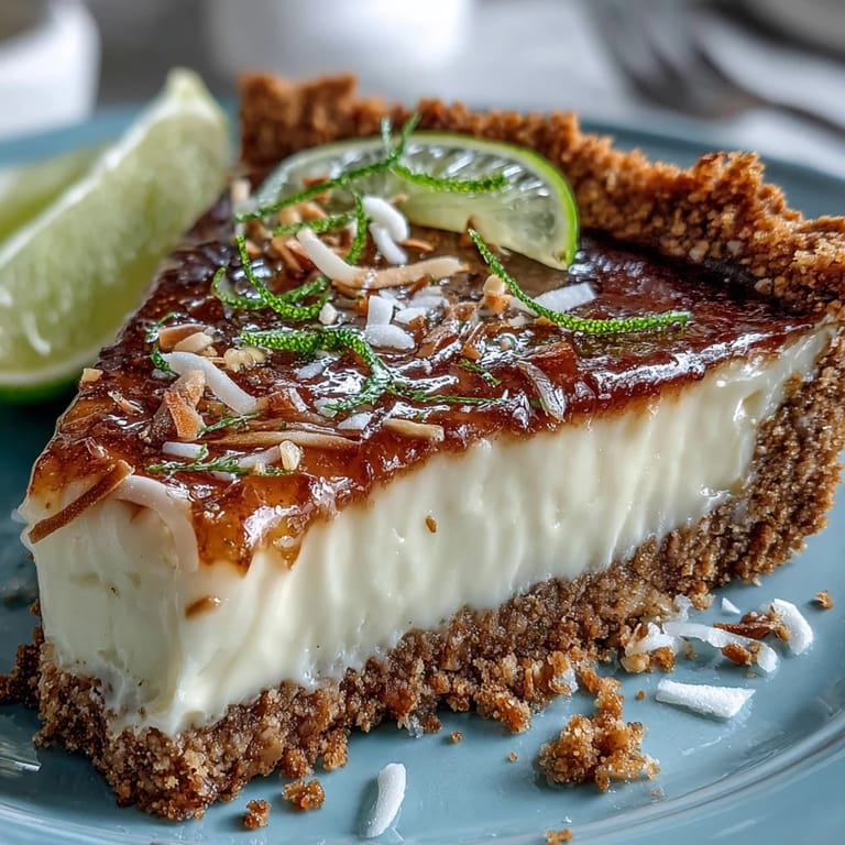 2. Zesty lime filling meets sweet coconut in this refreshing tart, nestled in a buttery graham cracker crust.  