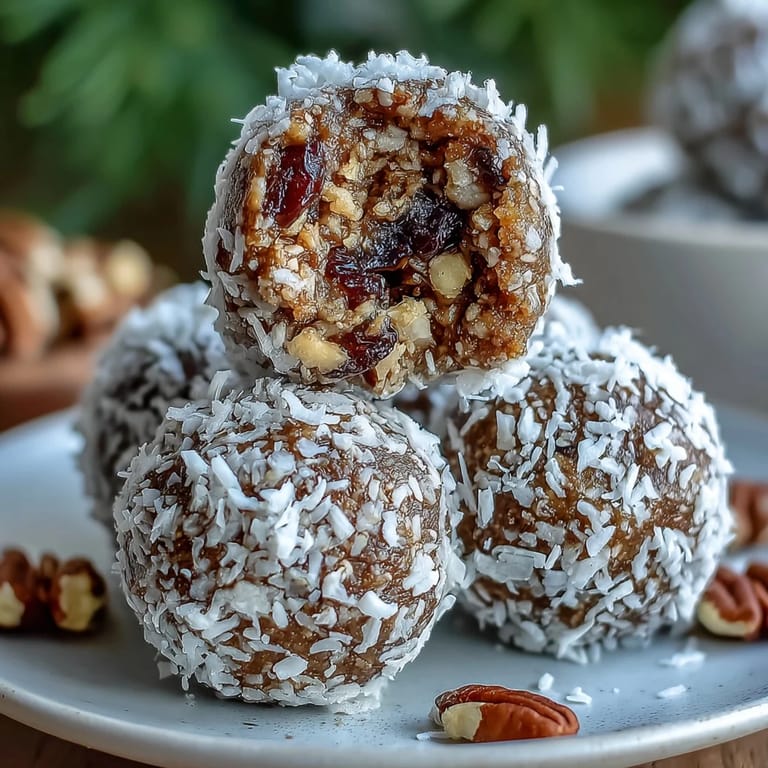 Wholesome Carrot Cake Bliss Balls packed with oats, nuts, and cozy cinnamon for an easy energy bite.