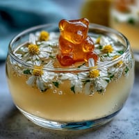 Vibrant Gummy Bear Lemonade Jelly Cups with colorful gummy bears suspended in refreshing lemon gelatin, perfect for summer parties.