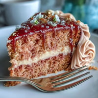 Delicate Bridal Shower Rosé Velvet Cake boasts blush-pink layers and elegant gold drip.